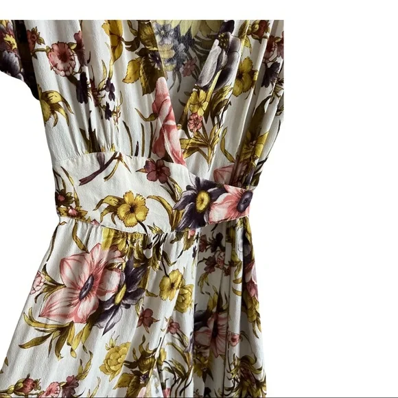 Anthropologie tiny wrap sunflower dress - Picture 5 of 11